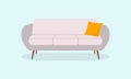 Sofa or Couch icon. Furniture for lounge or living room. Vector illustration Royalty Free Stock Photo